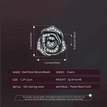 Dark Rose Silicone Bead Stopper