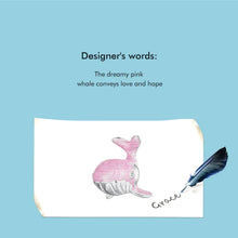 Pink Whale Animal Charm