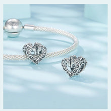 Double Horse Charm Hollow Celtic Knot