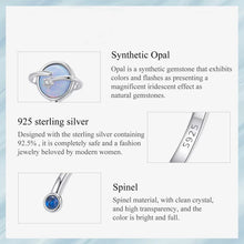 Opal Blue Planet Opening Ring
