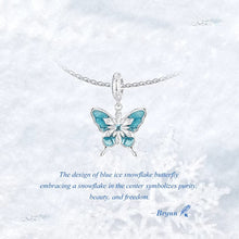 Snowflake Butterfly Charm Pendant