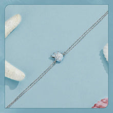 Blue Seashell Chain Bracelet