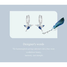 Hummingbird Hoop Earrings