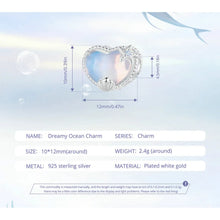 Dreamy Ocean Heart Charm
