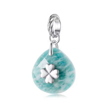 Amazonitr Clover Pendant