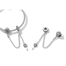 Heart Lock and Key Safety Chain