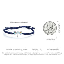 Dragonfly Charm Rope Bracelet