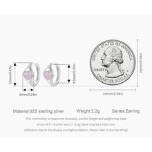 Pink Heart Hoop Earrings