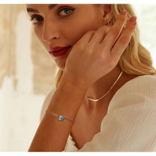 Blue Seashell Chain Bracelet