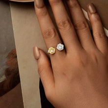 Cute Two tone Pet Paw Open Ring