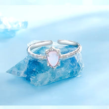 Rainbow Opal Solitaire Ring