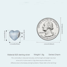 Blue Ocean Heart Charm