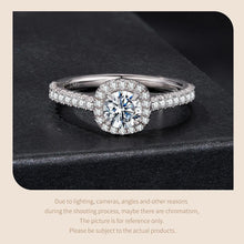 Square Halo 0.5CT Moissanite Ring