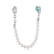 Sea Turtle, Starfish & Pearl Silicone Safety Chain Charm Pearl Chain