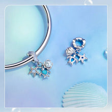 Blue Dreamy Shell Charm Pendant