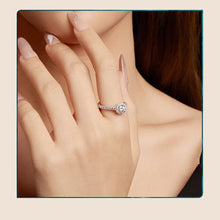 Square Halo 0.5CT Moissanite Ring