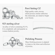 Heart Lock Key Bracelet