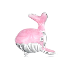 Pink Whale Animal Charm