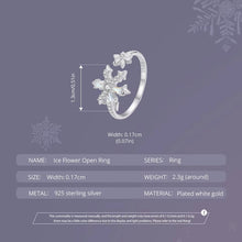 Ice Flower Open Ring