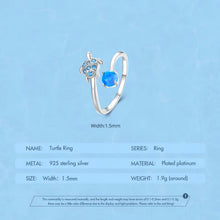 Blue Turtle Open Ring