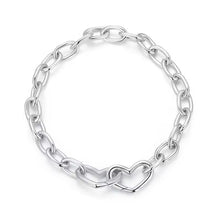 Hearts Chain Bangle Bracelet