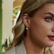 Blue-green Tourmaline Earrings