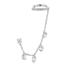 Sparkling Starry Stud Earrings with Clip