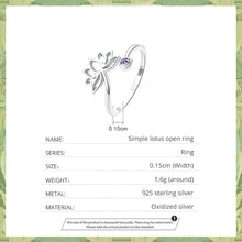 Lotus Flower Adjustable Ring