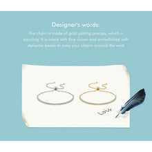 Bracelet with zircons