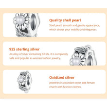 Pearl Flowers Stopper Charm