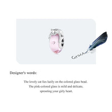 Glass Bead Lovely Cat Pet Charm