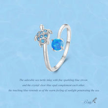 Blue Turtle Open Ring