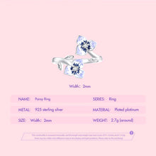 Purple Pansy Open Ring