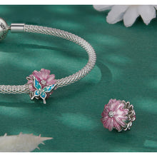 Flower Beads & Colorful Butterfly