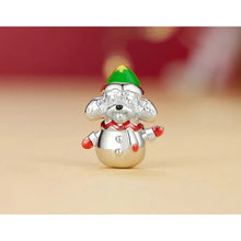 Christmas Puppy Charm Bead