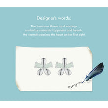 Luminous Flower Stud Earrings