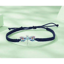 Dragonfly Charm Rope Bracelet