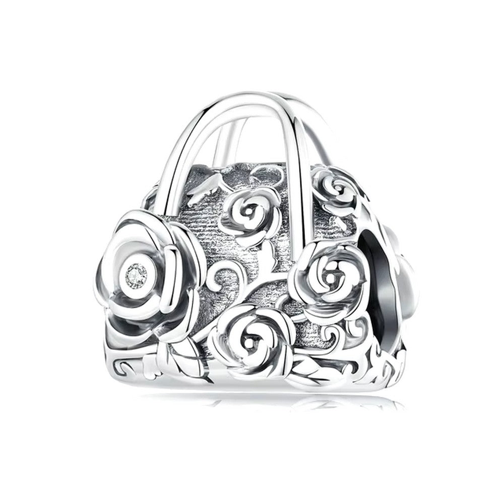 Rose Flower Handbag Charm