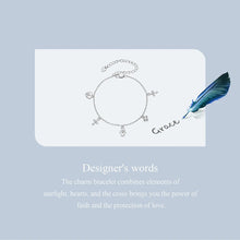 Hamsa Hand of Fatima Cross Charm Bracelet