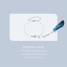 Cross Style Zircon Chain Bracelet