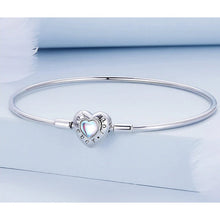 Heart Moonstone Charms Bracelet