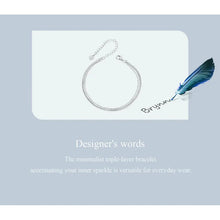 Minimalist Triple-Layered Bracelet