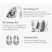 Vintage Iris Flower Earrings