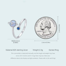 Opal Blue Planet Opening Ring