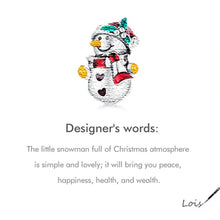 Christmas Snowman Charm