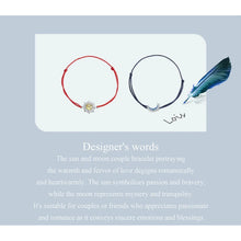 Moon Sun Couple Rope Bracelet