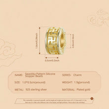 Swastika Stopper Bead