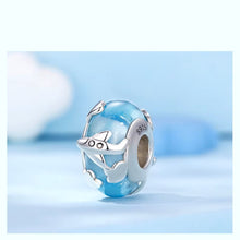 Blue Earth Airplane Charm