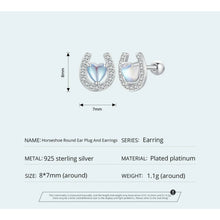 Lucky Horseshoe Stud Earrings