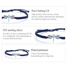 Dragonfly Charm Rope Bracelet